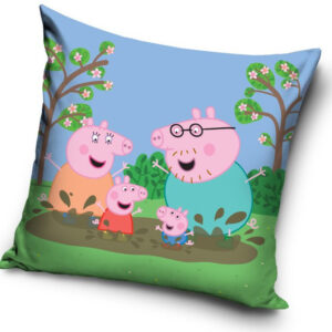 Peppa malac Mud párnahuzat 40x40 cm Velúr – Játékmancs