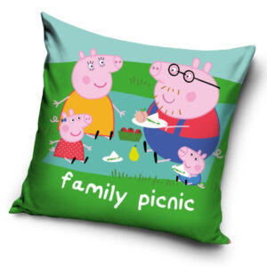 Peppa malac Picnic párnahuzat 40x40 cm Velúr – Játékmancs
