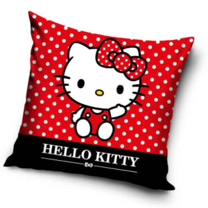 Hello Kitty Red párnahuzat 40x40 cm Velúr – Játékmancs