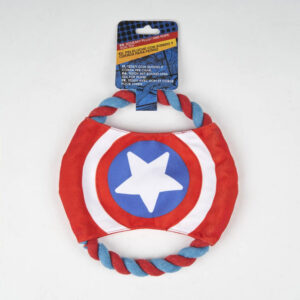 Bosszúállók Shield sípoló frizbi és kötél kutyajáték – Játékmancs