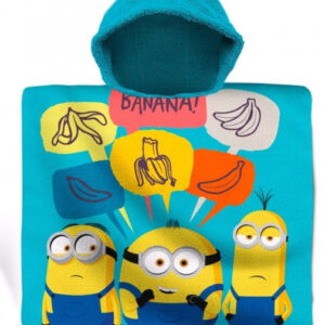 Minyonok Banana strand törölköző poncsó 60x120 cm – Játékmancs