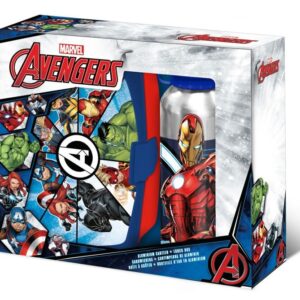 Bosszúállók Team Spirit szendvicsdoboz + alumínium kulacs szett – Játékmancs