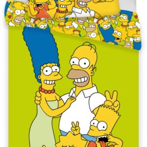 A Simpson család Green ágyneműhuzat 140×200cm
