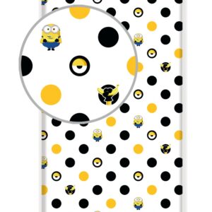 Minyonok Banana gumis lepedő 90x200 cm – Játékmancs