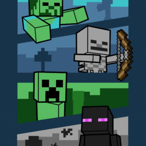 Minecraft Adventure polár takaró 100x150cm – Játékmancs