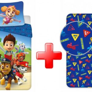 Mancs Őrjárat Ready ágyneműhuzat és gumis lepedő szett – Játékmancs