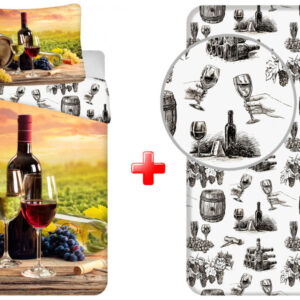 Bor Tasting ágyneműhuzat és gumis lepedő szett – Játékmancs