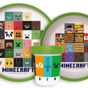 Minecraft Crafters csúszásmentes étkészlet