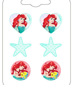 Disney Hercegnők, Ariel Star fülbevaló szett 3 pár