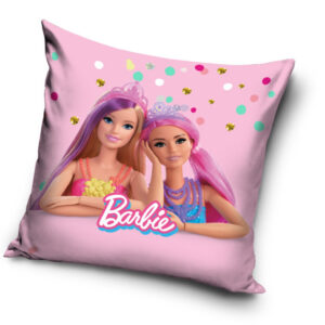Barbie Friends párnahuzat 40x40 cm Velúr
