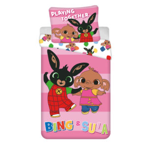 Bing Playing Together ágyneműhuzat 140×200cm, 70×90 cm