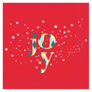 Karácsonyi Red Joy szalvéta 20 db-os 33x33 cm