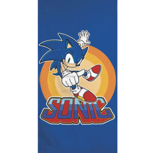 Sonic a sündisznó Power fürdőlepedő, strand törölköző 70x140cm (Fast Dry)