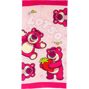 Disney Játékháború Lotso fürdőlepedő, strand törölköző 70x140cm (Fast Dry)