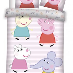 Peppa malac Little Friends gyerek, ovis ágyneműhuzat 100×135cm, 40×60 cm