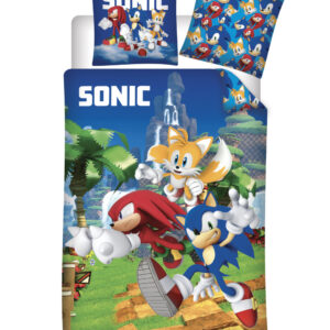 Sonic a sündisznó Speedy Dreams gyerek, ovis ágyneműhuzat 100×135cm, 40×60 cm