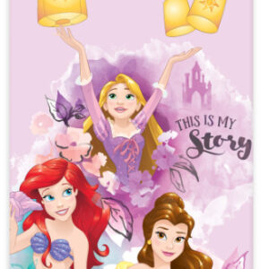 Disney Hercegnők My Story fürdőlepedő, strand törölköző 60x120cm