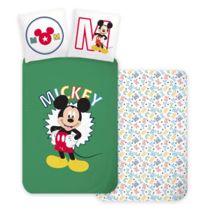 Disney Mickey Letters gyerek, ovis ágyneműhuzat 100×135 cm, 40×60 cm