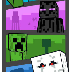 Minecraft Adventure Time fürdőlepedő, strand törölköző 70x140cm