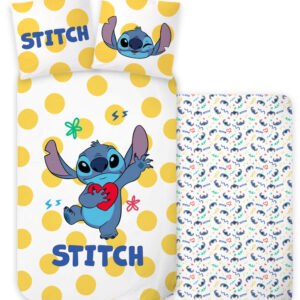 Disney Lilo és Stitch, A csillagkutya Dots gyerek, ovis ágyneműhuzat 100×135 cm, 40×60 cm