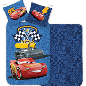 Disney Verdák Racing Crew gyerek, ovis ágyneműhuzat 100×135 cm, 40×60 cm