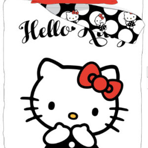 Hello Kitty Black Dress gyerek, ovis ágyneműhuzat 100×135 cm, 40×60 cm