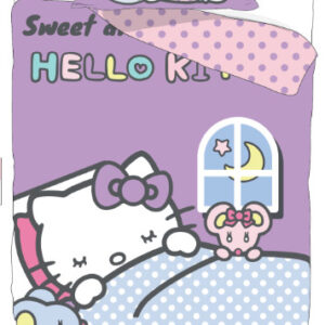 Hello Kitty Another Day gyerek, ovis ágyneműhuzat 100×135 cm, 40×60 cm