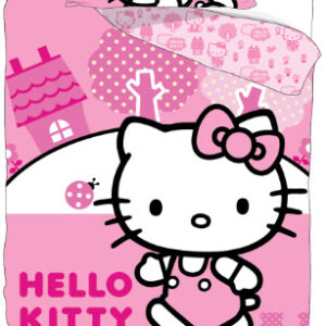 Hello Kitty Pink World gyerek, ovis ágyneműhuzat 100×135 cm, 40×60 cm