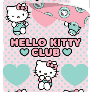 Hello Kitty Club gyerek, ovis ágyneműhuzat 100×135 cm, 40×60 cm