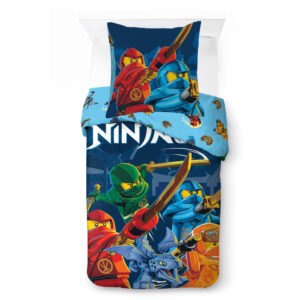 Lego Ninjago Elemental Wonders gyerek, ovis ágyneműhuzat 100×135 cm, 40×60 cm
