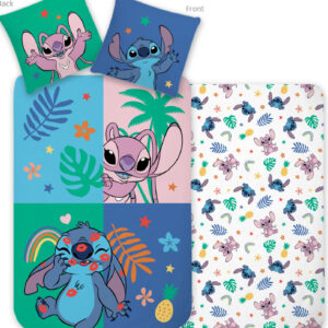 Disney Lilo és Stitch, A csillagkutya Tropical Friend gyerek, ovis ágyneműhuzat 100×135 cm, 40×60 cm