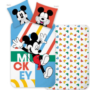 Disney Mickey Jump & Play gyerek, ovis ágyneműhuzat 100×135 cm, 40×60 cm