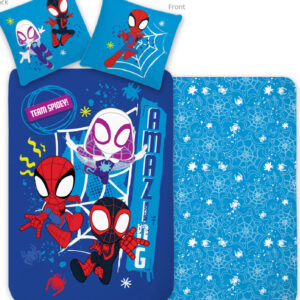 Pókember Team Spidey gyerek, ovis ágyneműhuzat 100×135 cm, 40×60 cm