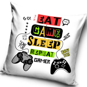 Gamer Repeat párnahuzat 40x40 cm