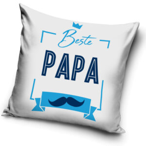 Beste Papa Mustache párnahuzat 40x40 cm