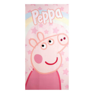 Peppa malac Stars fürdőlepedő, strand törölköző 70x140cm (Fast Dry)