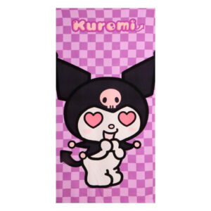 Hello Kitty Kuromi Heart fürdőlepedő, strand törölköző 70x140cm (Fast Dry)