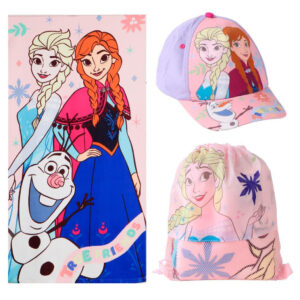 Disney Jégvarázs True Friends törölköző, tornazsák, baseball sapka szett