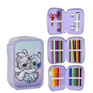 Disney Lilo és Stitch, A csillagkutya Angel tolltartó töltött 3 emeletes Giotto