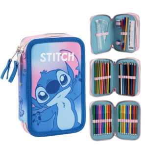 Disney Lilo és Stitch, A csillagkutya Galaxy tolltartó töltött 3 emeletes Giotto