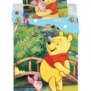Disney Micimackó Bridge gyerek, ovis ágyneműhuzat 90×140cm, 40×55 cm