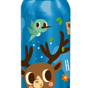 Állatos Into the Forest Blue alumínium kulacs ivókupakkal 500 ml