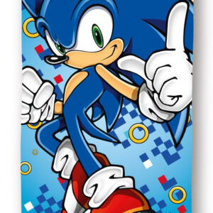 Sonic a sündisznó Rush fürdőlepedő, strand törölköző 70x140cm (Fast Dry)