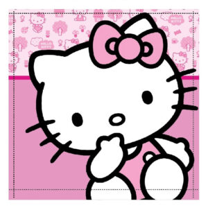 Hello Kitty Cutie kéztörlő, arctörlő, törölköző 30x30cm