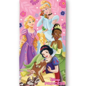 Disney Hercegnők Sparkle Kingdom fürdőlepedő, strand törölköző 70x140cm (Fast Dry)