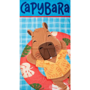 Kapibara Float Fun fürdőlepedő, strand törölköző 70x140cm (Fast Dry)
