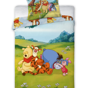 Disney Micimackó Sunny Meadow gyerek, ovis ágyneműhuzat 100×135 cm, 40×60 cm