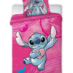Disney Lilo és Stitch, A csillagkutya Heartbeat gyerek, ovis ágyneműhuzat 100×135 cm, 40×60 cm