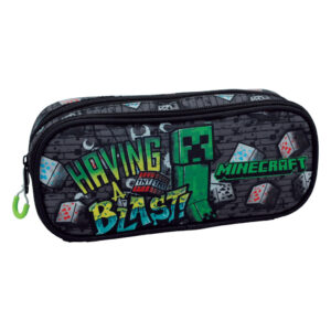 Minecraft Metro Art Blast 2 rekeszes tolltartó 23,5 cm