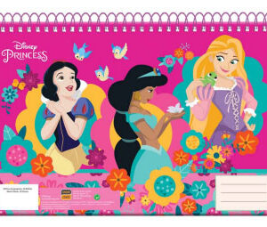 Disney Hercegnők Spring A/4 spirál vázlatfüzet, 30 lapos
